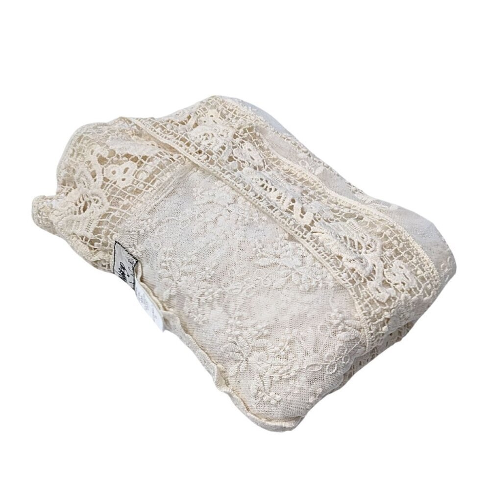Revolve NIGHTCAP by Carissa Rene Ivory Lace Kimono Cardigan Size 1/XS - Picture 6 of 8